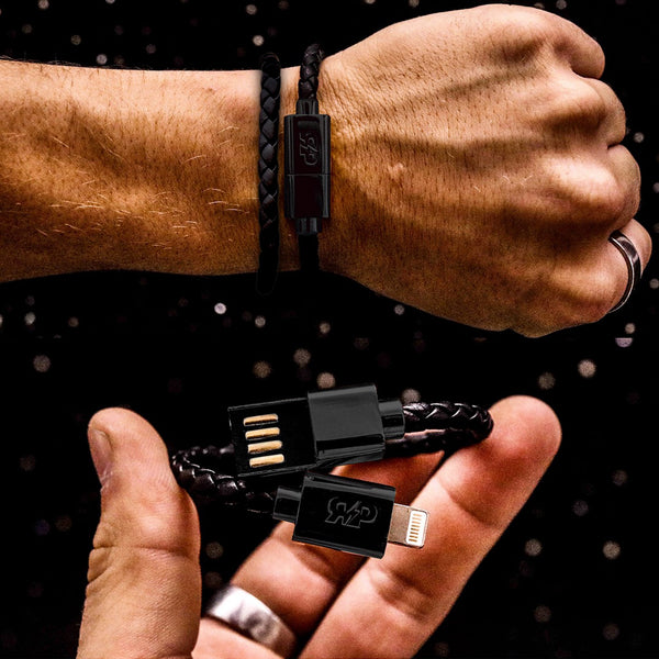 Midnight Black Charging Cable Bracelet